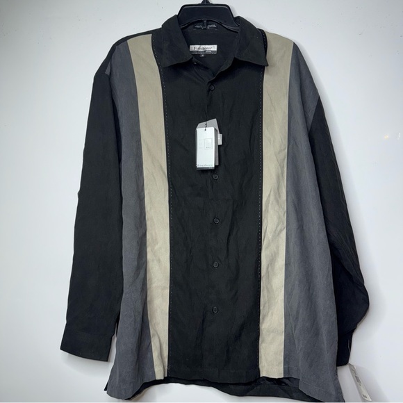 Colorblock Casual Button Down Shirt - Picture 2 of 15